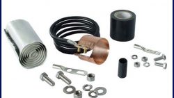 Copper Strap Type Grounding Kit for Telecom Coaxial Cable